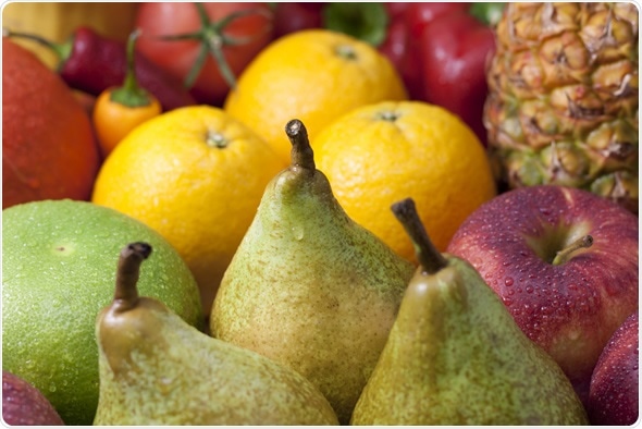 Mixed fruits - pears apples
